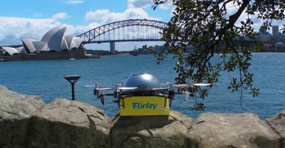 flirtey drone delivery service australie