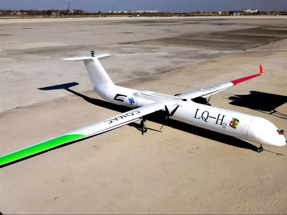 China's nieuwe LQ-H drone vliegt grotendeels op waterstofbatterij