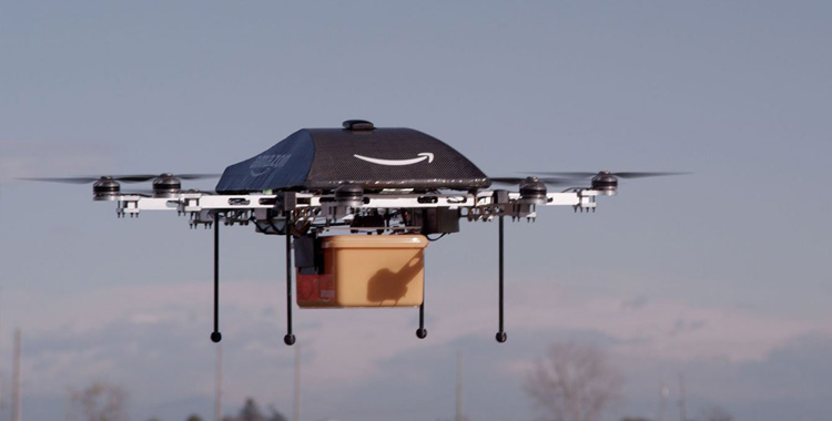 Amazon patenteert parachute voor drone bezorging